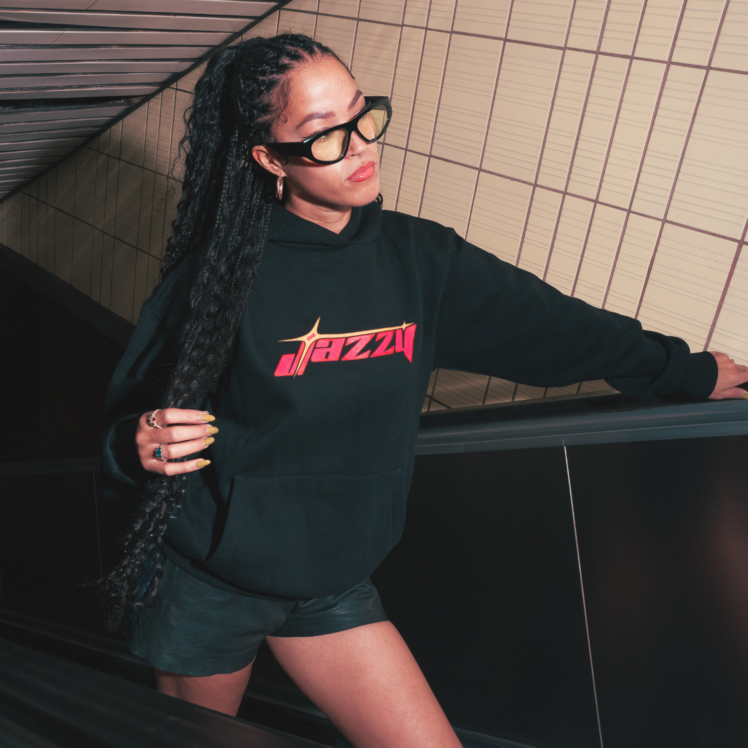 Jazzy - Jazzy Pink Logo Hoodie
